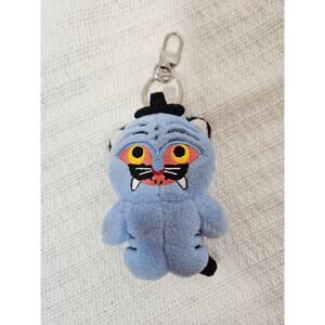K-Pop Demon Hunters Blue Derpy Tiger Plush Keychain Bag Charm NWOT